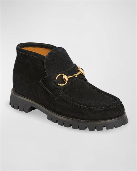 Gucci sylke bit moccasin booties